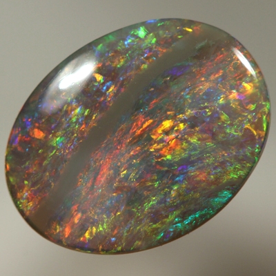SOLID CRYSTAL OPAL Bright Floral Harlequin pattern with bands SEE VIDEO